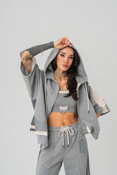 go gang own Σετ 2 γυναικεία μπλουζάκια Stardrift Crop και Hoodie