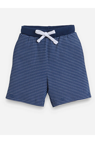 Victor and Jane By Styli Graphic Print T-Shirt and Striped Shorts Set