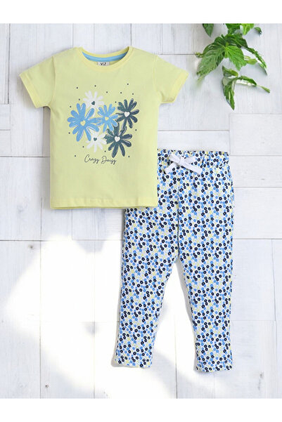 Victor and Jane By Styli Graphic Print T-Shirt and All-Over Printed Pyjama Set