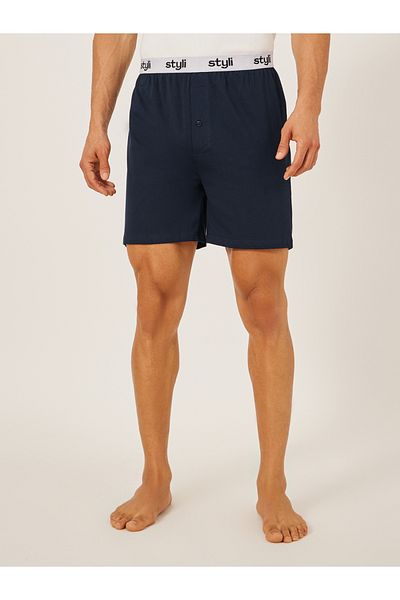 Styli Pack of 2 - Knitted Boxer With Elasticated Waistband