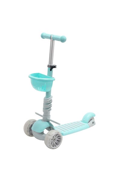 ACTION ONE Trotineta Kinder XS 3 in 1 cu roti luminoase, verde