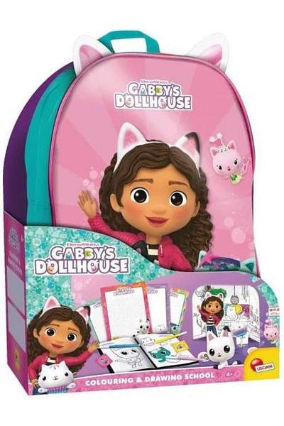 Lisciani Lisciani Gabby's Dollhouse Drawing And Colouring Backpack 106288