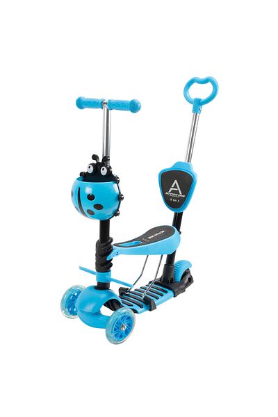 ACTION ONE Trotineta Smart Kid 5 in 1 cu roti luminoase, albastru