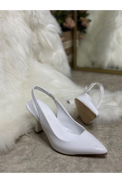Nstil Pantofi de rochie de seară cu toc subțire, fără model, din țesătură din satin, cu vârf ascuțit, pentru femei 101B