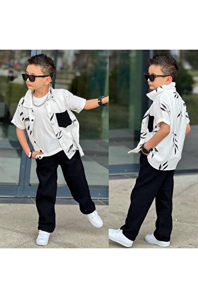 tunays shopping Trodijelni set muslinske košulje za dečake