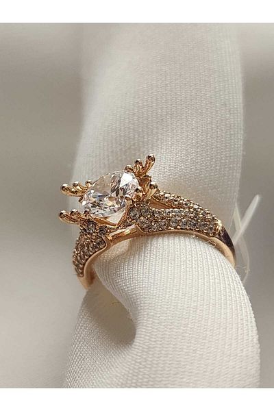 ZÜLİSCH Rose Gold Solitaire Rose Gold Xp Special Vip Series with Zircon Stone