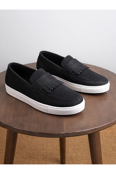 Styli Suede Look Fringe Detail Casual Shoes