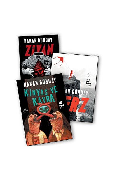 Doğan Kitap Ziyan - Derz - Kinyas ve Kayra - Hakan Günday 3 lü Kitap Seti - 1