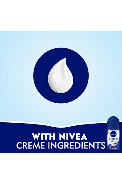 NIVEA Antiperspirant Roll-on for Women Protect & Care 50 ml