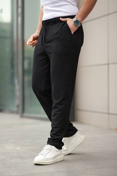 Gameyal Men's Comfortable Fit Double Pocket Loose Linen Honeycomb Pattern Trousers