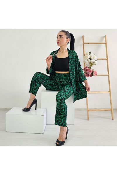 Altı Üstü Butik Carrot Leg Patterned Kimono Set