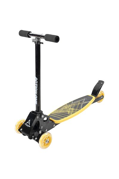 ACTION ONE Rookie 4-wheel folding scooter, yellow