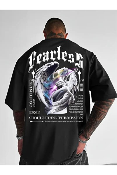 LAND MODA Streetwear Y2K γραφικό μπλουζάκι για άνδρες - ΑΠΑΓΚΟΥΜΕΝΟ με στάμπα...