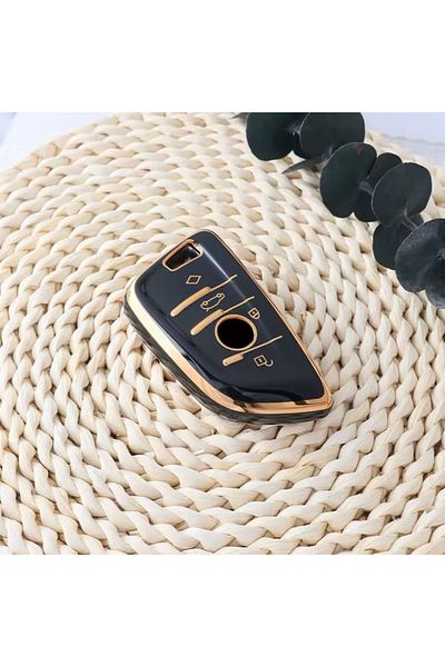 YıldızTuning Bmw 3 Series G20 Black-Gold Key Case Cover