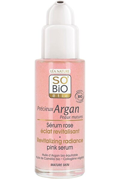 So'Bio Etic سيروم سو بايو إيتيك الوردي المنعش بزيت الأرغان العضوي 30 مل