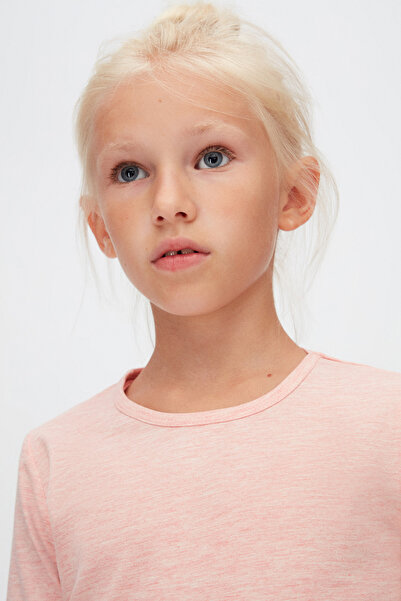 LOVETTI Κορίτσι - Σκούρο ροζ μελανζ, Lycra μακρυμάνικο εποχιακό μπλουζάκι