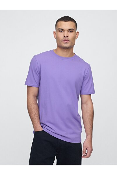 GAP Erkek Lila Everyday Soft T-Shirt