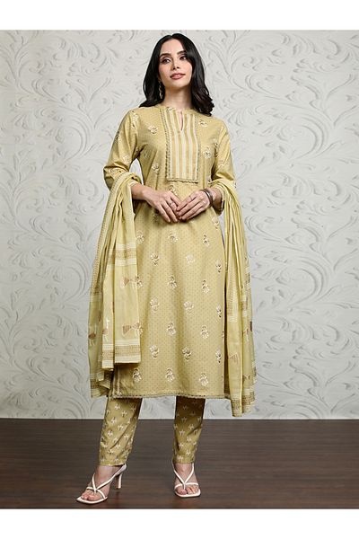 Vishudh By Styli Women Multicolor Printed Cotton Kurta Set