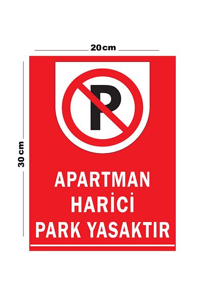 Lucena Metal Apartment External Parking Prohibited 20cm X 30cm A4 Size Warning Sign Directional Sign