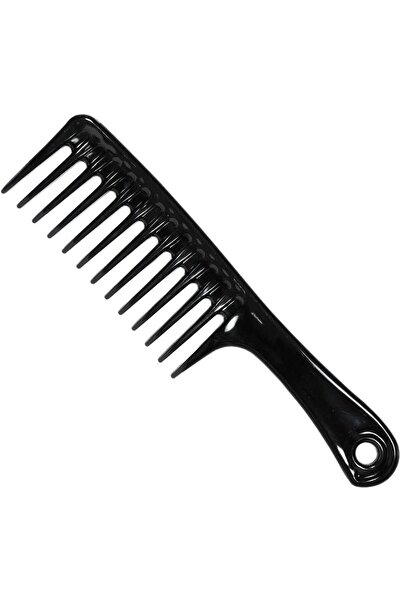 LA PERLA TECH مشط شعر بلاستيكي أسود 6808 - مناسب لجميع الأعمار، للجنسين
