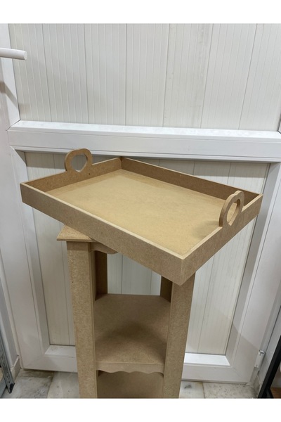 Ahşap Hobi Boyanabilir Tepsi 30x39x4.5 Cm