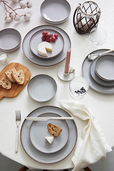 Kütahya Porselen Kütahya Porselen Moderna 24-Piece Dinner Set for 6 Grey, Stylish & Timeless Design