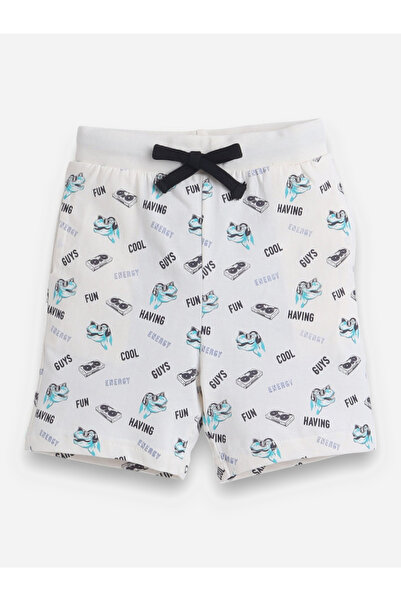 Victor and Jane By Styli All-Over Printed Cotton T-Shirt and Shorts Set