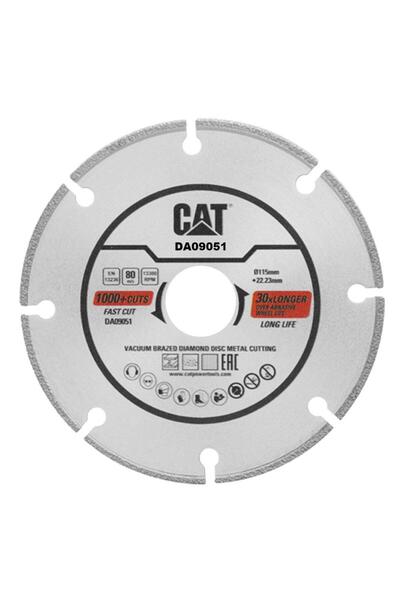 Cat DA09051 115mm Profesyonel Çelik, İnox, Demir Elmas Metal Kesme Diski (Sok...