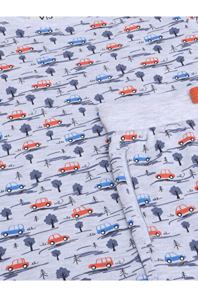 Victor and Jane By Styli All-Over Printed Cotton T-Shirt and Pyjama Set