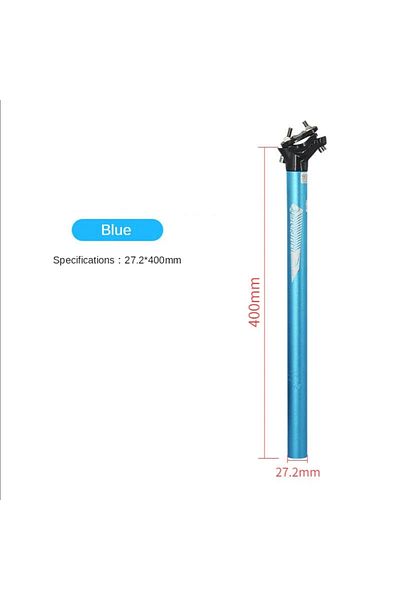 Choice Blue 27.2x400mm LUNJE Mountain Road Bicycle Seatpost Ultralight Aluminum Alloy MTB Bike Seat Post Se