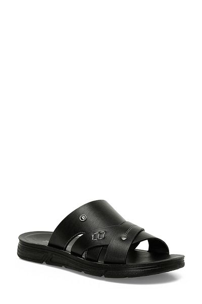 Polaris 408007.M5Fx Black Men's Slippers
