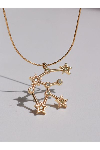 Reorah Collection Star Map - Birth Month Stone Necklace and Aquarius