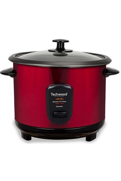 Techwood TCR-1815 rice cooker, stainless steel, 1.8L. 700W, cool handles