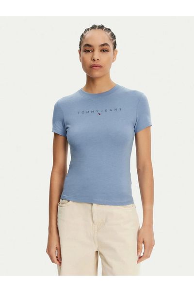 Tommy Jeans Women's Blue T-shirt