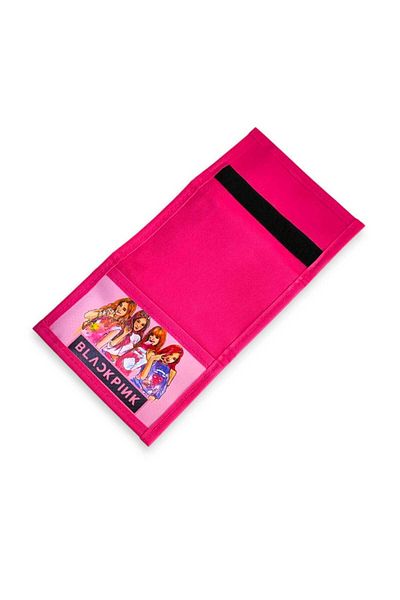 Bebek Özel Velcro Children's Wallet Zipper Wallet Blackpink Printed Wallet