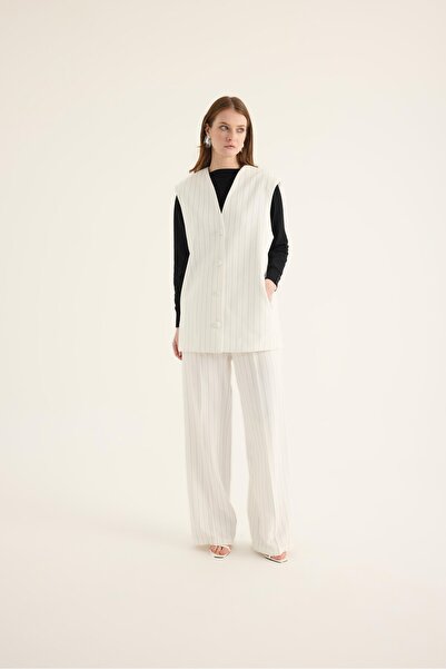 Garzia İtalia سترة مخططة كبيرة الحجم