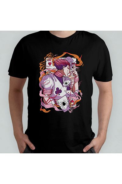 Pixxa Μπλουζάκι Hunter X Hunter Hisoka Unisex 100% βαμβακερό με λαιμόκοψη μοντέλο 11