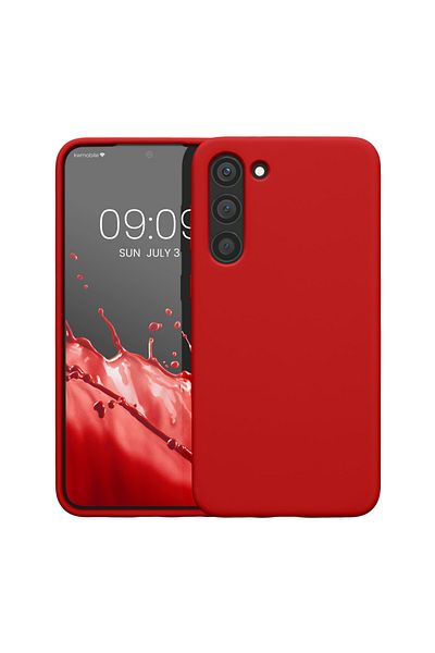 KWmobile Case For Samsung Galaxy S23 Plus, Silicone, Red, 60274.208