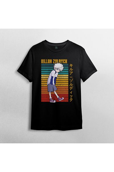Pixxa Μπλουζάκι Hunter X Hunter Killua Unisex 100% βαμβακερό με λαιμόκοψη μοντέλο 1