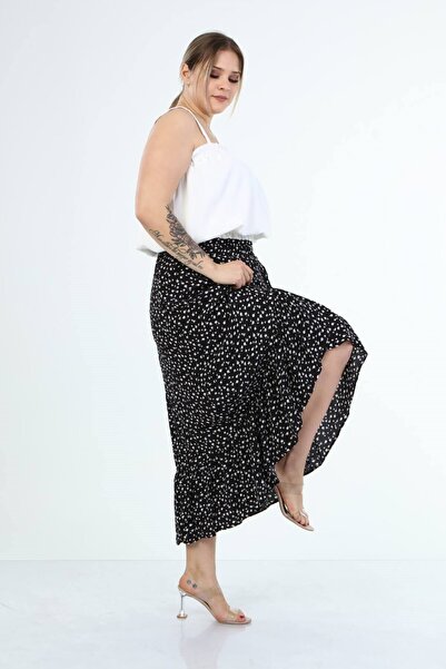 MYLİNE Fırfırlı Uzun Etek