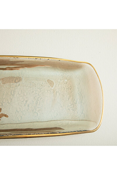 Chakra Regua Amber Gold Sunum Tabağı Gold