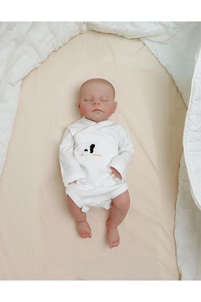 Agula Newborn Set of 2 - Stork Embroidered 0-3 Months