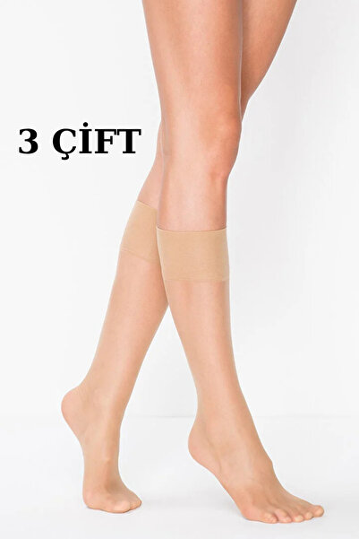 PJ & Me 20 Den Matte Skin Color 3-Piece Women's Knee-Length Trouser Socks