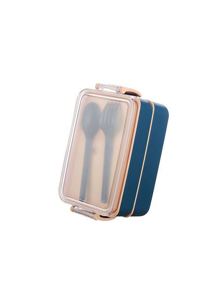 ELDİPA Fely 2 Compartment Lunch Box 400+500 ml with Fork and Spoon Bpa Free