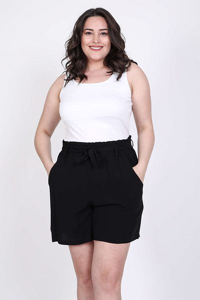 MYLİNE Pantaloni scurți cu talie elastică și curea