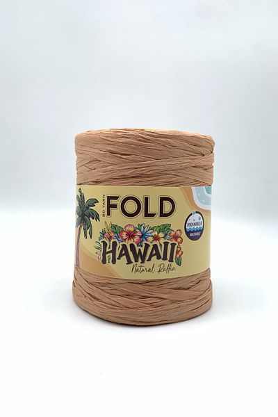 BD fold yarn Κόκκινο Μπεζ 507 Hawaii Soft Native Raffia 100 Gr 160 Mt