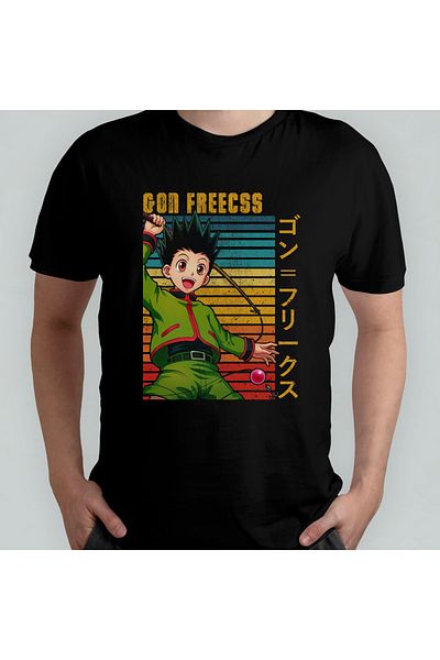 Pixxa Μπλουζάκι Hunter X Hunter Gon Unisex 100% βαμβακερό με λαιμόκοψη μοντέλο 5