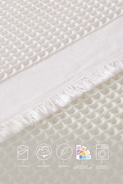 Elart Volane Pique Single 160x220cm Alb