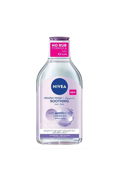NIVEA Micellar Water Makeup Remover Soothing Amino Acid - 400 ml Cleanser