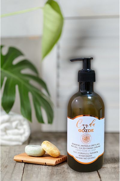 cunda gözde Traditional Liquid Olive Oil Soap 400ml